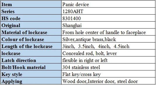 Most Popular rim type panic bars with competitive price