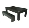 7ft 3 in 1 Dining Pool Table with Bench set T58413