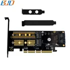 NGFF M Key NVME SSD / M.2 B key SATA / Msata to PCI-E PCIe 3.0 X4 Converter Adapter Card