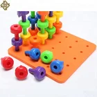 Toy Plastic Toys Plastic Toddler Educational Toy Peg Board Stacking Toddler Toy Education Puzzle Toy Plastic Peg Toys
