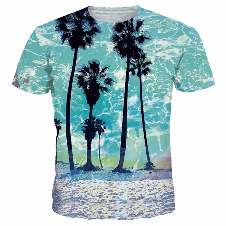 Men 3d Digital Print Beach Side Coconut Tree T-shirt Fashion Summer Polyester Tshirt
Men 3d Digital Print Beach Side Coconut Tree T-shirt Fashion Summer Polyester Tshirt
