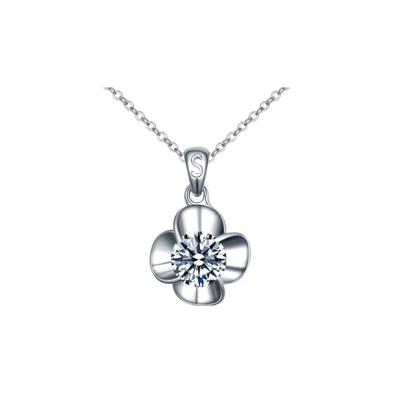 16526 Factory custom 925 silver necklace jewelry fashion zircon flower pendant necklace for women
16526 Factory custom 925 silver necklace jewelry fashion zircon flower pendant necklace for women