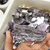Brazil rough natural purple mica flakes wholesale price raw mineral crystal rock stone