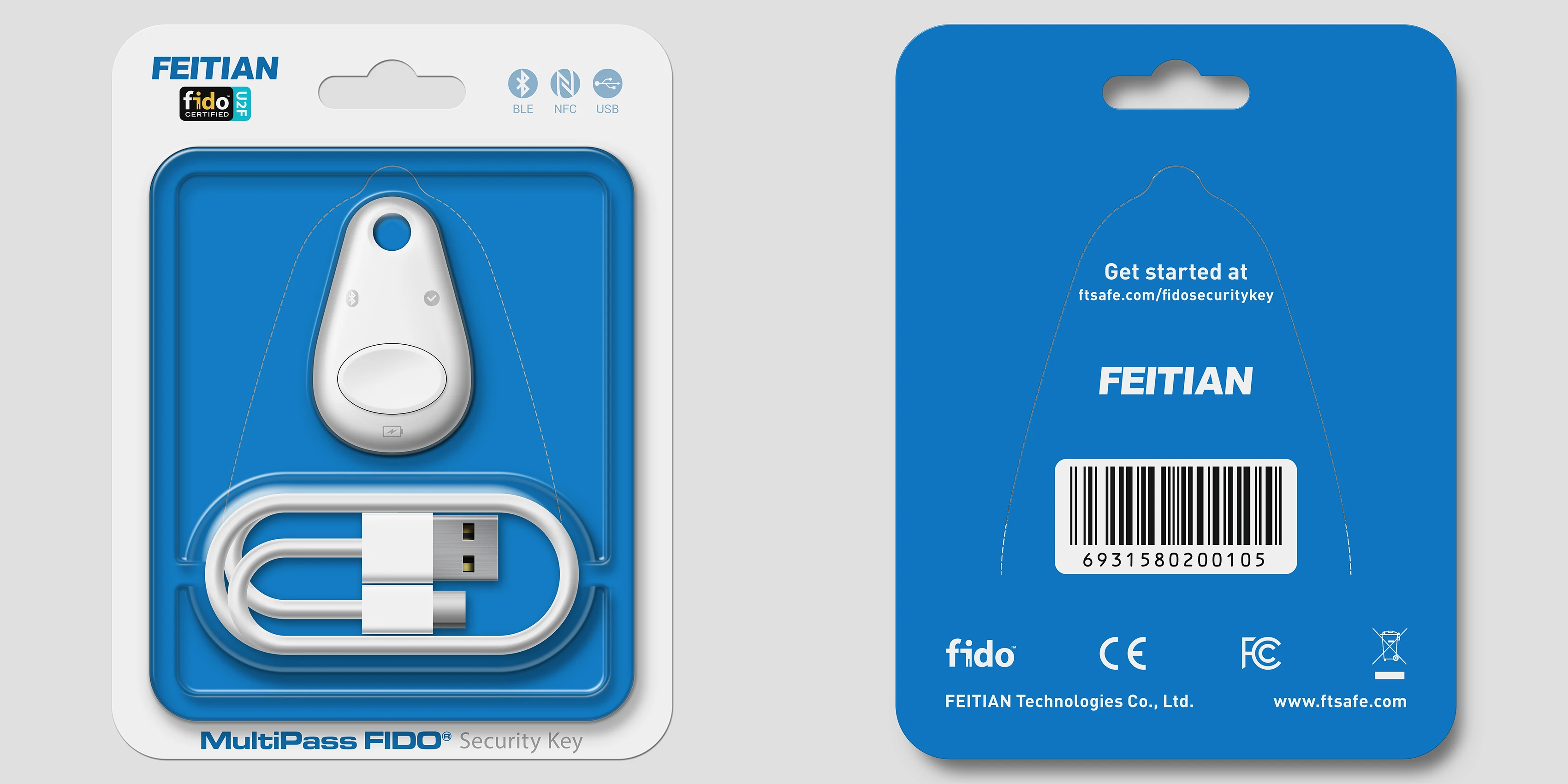 Multipass Fido U2f Nfc Ble Usb Security Key K13 Buy Ble,Nfc,Fido