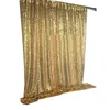 Shimmer metallic gold sequin wedding curtain background backdrop drape decoration 10ft *10ft