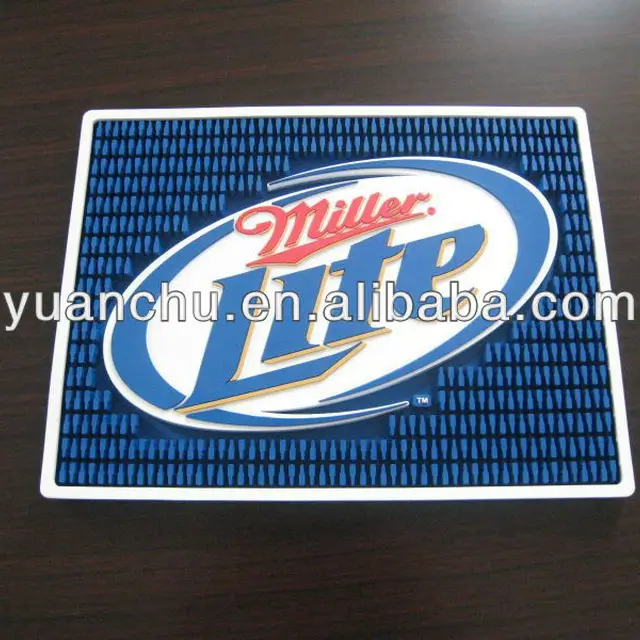 brand new promotional soft pvc service counter bar mat