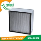fiberglass deep-pleat HEPA filter high efficiency air filter for clean room