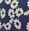 daisy flower fresh floral ity fabric with puff printed for garment lady's dress skirt