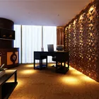 2019 3d bamboo fiber interior decor wall panel embossed