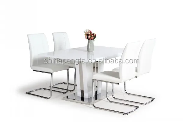 Witte kasten woonkamer: eetkamer witte meubels tafel truffel eik ...