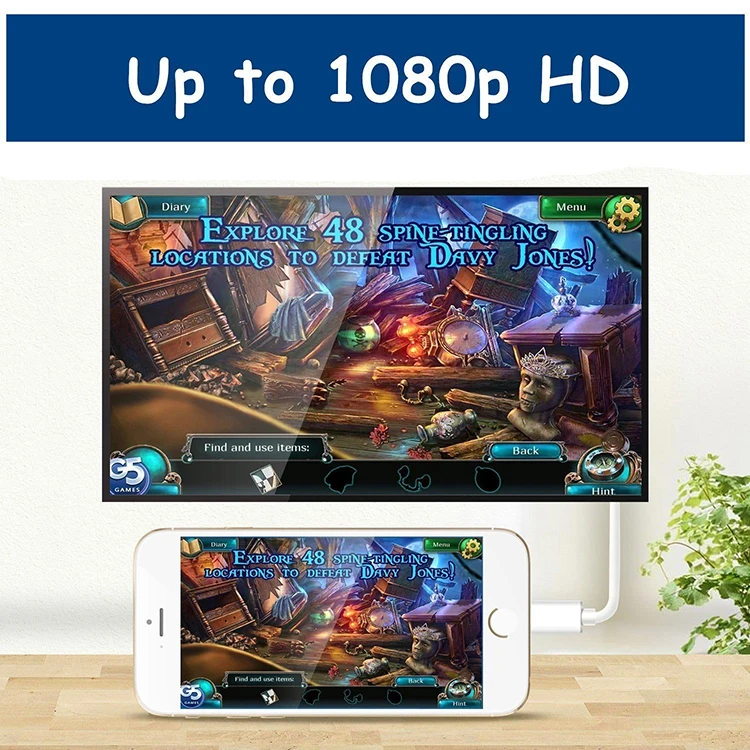 Phone To TV To Projector Digital Av Connector For Apple Jack Adapter For Apple Tv Av Adapter - ANKUX.COM
