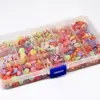 Assorted colors plastic craft boxed toy beads china factory