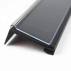 Supermarket shelf plastic label holder PVC tag label with adhesive tape