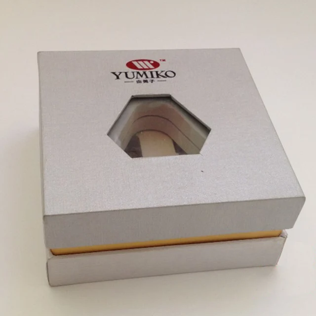 luxury packaging gift box with window eva insert