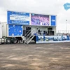Huge LED stage tractor truck trailer for election and campaign