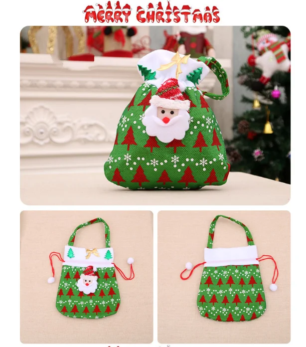 creative merry christmas santa sack gift presents bag christmas