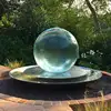 Garden stainless steel rolling ball outdoor abstract water fountain for sale