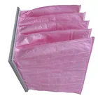 Manufacture f7 medium efficiency pocket type bag filter for HVAC system