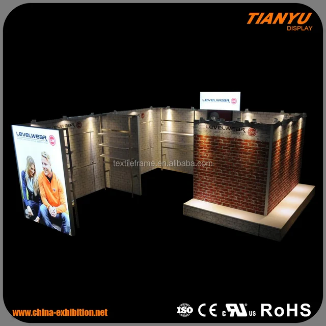 3x3, 3x4, 3x5, 3x6 wooden exhibition booth design