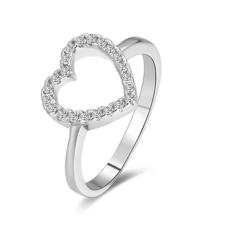 POLIVA Fashion Elegant S925 Sterling Silver Big Heart Shaped Diamond Finger Rings for Wedding
POLIVA Fashion Elegant S925 Sterling Silver Big Heart Shaped Diamond Finger Rings for Wedding