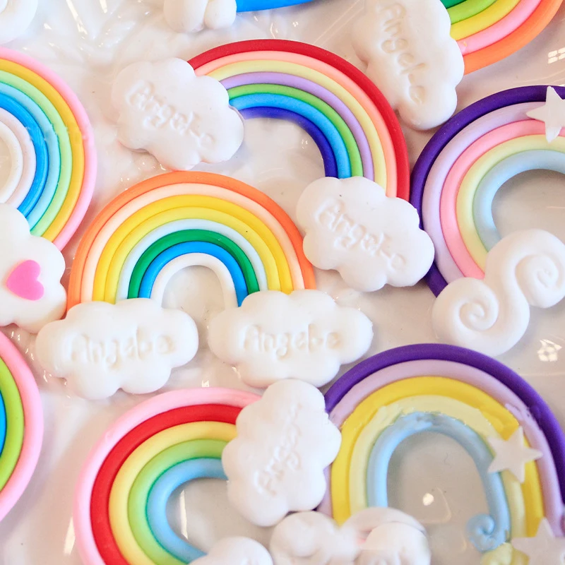Free Shipping Rainbow Clouds Colorful Resin Cabochon DIY Handmade Cell Phone Shell Accessories
Free Shipping Rainbow Clouds Colorful Resin Cabochon DIY Handmade Cell Phone Shell Accessories