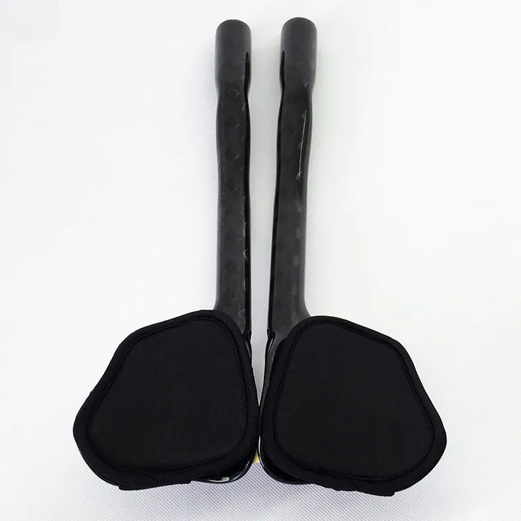 RXL SL Bicycle Carbon aero Bars TT Bar Ends Bicycle Handlebars Extenders Bicycle 3K Matte Gray 340mm Triathlon Bicycle Extender (12)