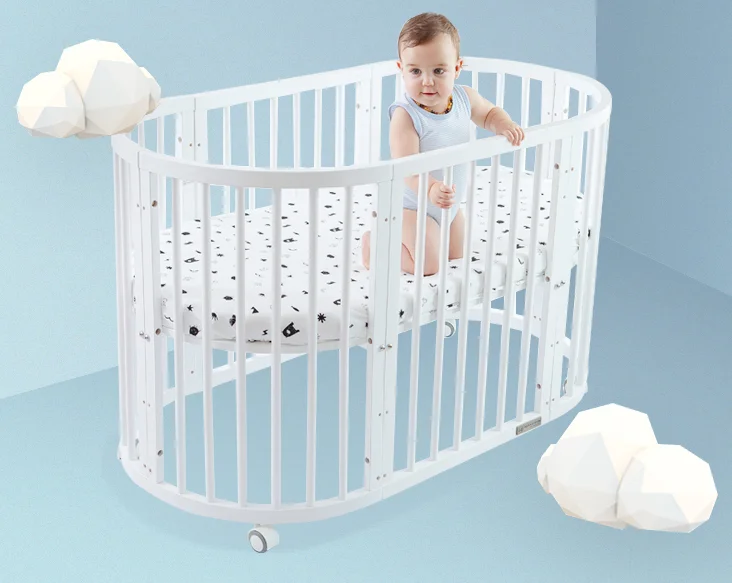 small round baby cribs