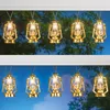 Solar Gold-Colored Lantern Light String