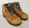 high quality nubuck leather safety shoes with steel toe rubber outsole mature men working shoes