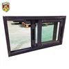 Philippines design of best selling aluminium powder coated bronze color sliding window