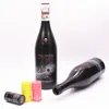 Customized 750ml frosted black color burgundy wine glass bottle