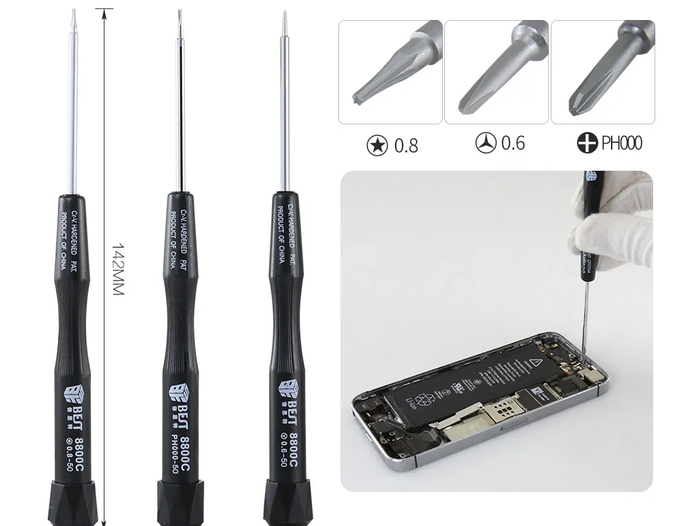 BEST 13  in 1 Spudger Pry Opening Tool Screwdriver Set Phone Repair Kit for iPhone X 8 7 6S 6 Plus Hand Tools Set