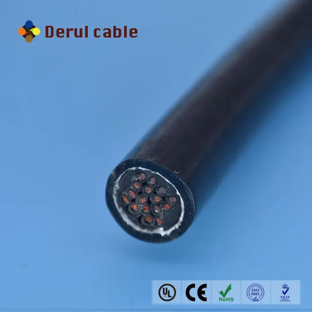 Remote control braided shielded robot cable 16 cores pipe robot cable Pipe crawler cable
