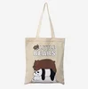 hot selling panda canvas bag cotton tote bag