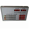 foreign currency exchange led indoor display \ led foreign bank currency panel board indoor \ led digital