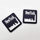 Soft PVC New York Iron On pvc patch custom