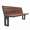 Custom make steel and merbau solid wood outdoor wooden bench