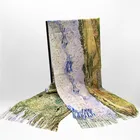 Digital Printing Pure Polyester Wool Scarf Winter Scarf Shawl Cashmere