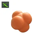 Odorless no smell vulcanized rubber High quality inject molded hard solid high bouncing reaction training ball pet dog toy ball