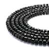 Nice Black Tourmaline Faceted Wheel Shape Gemstone Loose Beads
