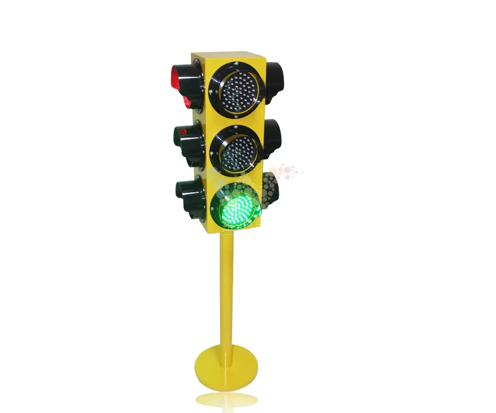 WDM Stainless Steel Waterproof Case Kids Traffic Signal Light 4 Faces