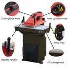 hydraulic press swing beam cutting machine for leather