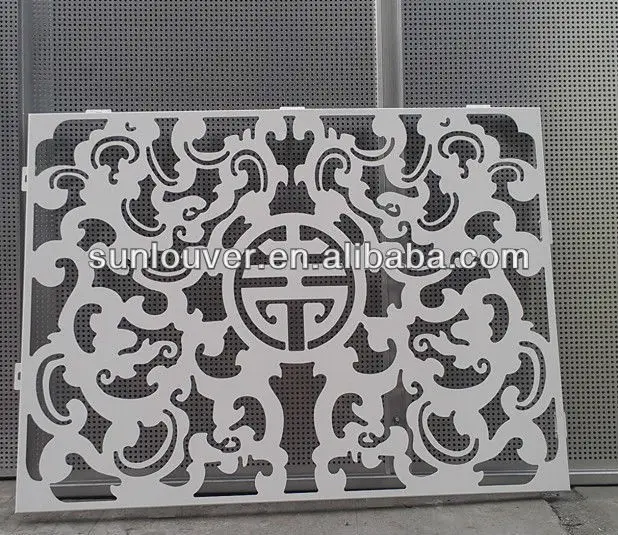 aluminum perforated decorative panel for fence screen and wall