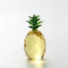 Christmas Gift Decoration Wedding Gift Crystal Pineapple Model Crystal Paperweight Decoration Glass Fruit