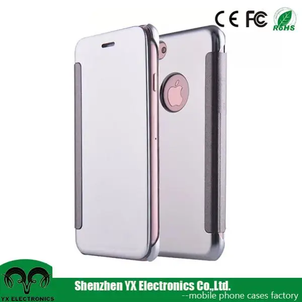 Ultra Thin Slim Clear View Transparent Smart Flip Cover Case for iPhone 7 plus