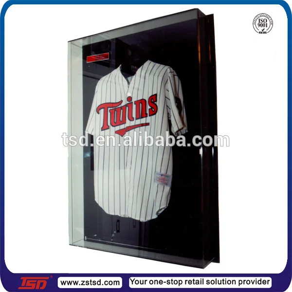Tsda819 Wall Mount Acrylic Holder Stand Tshirt Display Case/clear Case Acrylic Tshirt Display