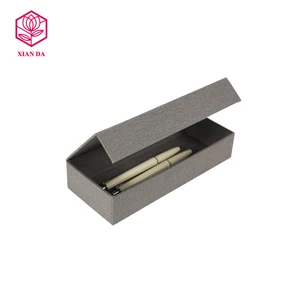 luxury cardboard magnetic closure pen packaging gift box
