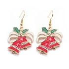Earrings Bell Earring Earring Factory Sales Cross Border Santa Claus Snow Christmas Ornaments Earrings Bell Earrings