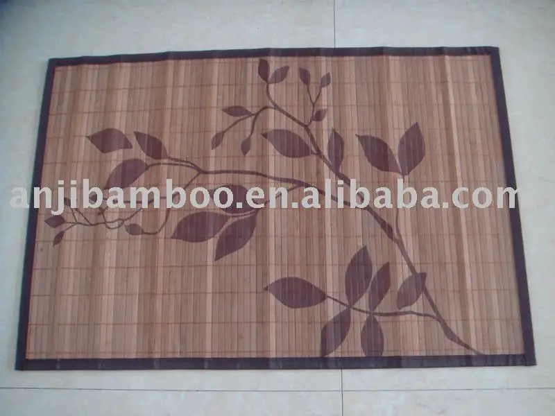 bamboo mat and rug