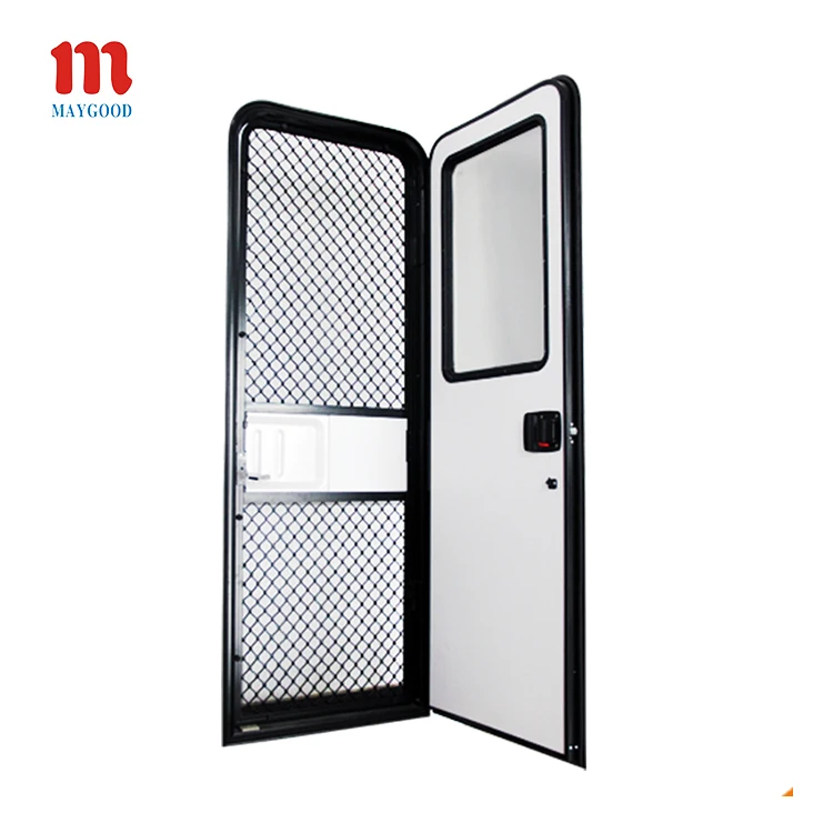 Small Camper Trailer Doors With Openable Hinged Window And Four Round Corner Buy Trailer Doors Camper Trailer Doors Small Door For Trailer Product